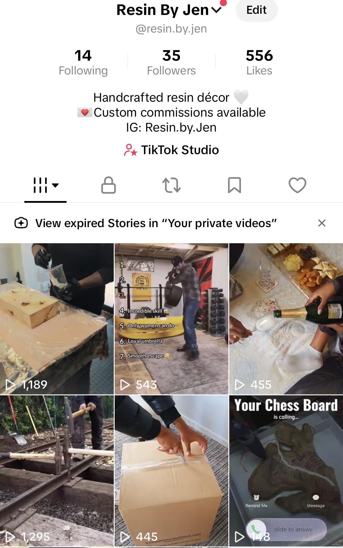 TikTok profile — process clips driving discovery and feeding Instagram Reels.